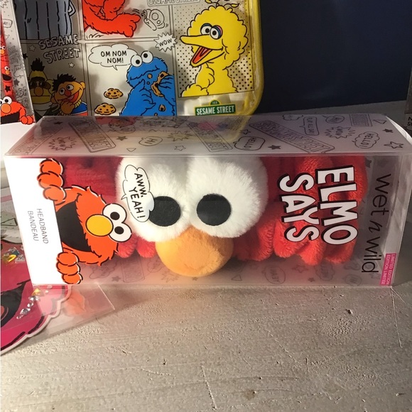 Wet n Wild Sesame Street Lot 7 items Eyeshadow Sponge Brush Set Jewel Headband - Picture 4 of 6